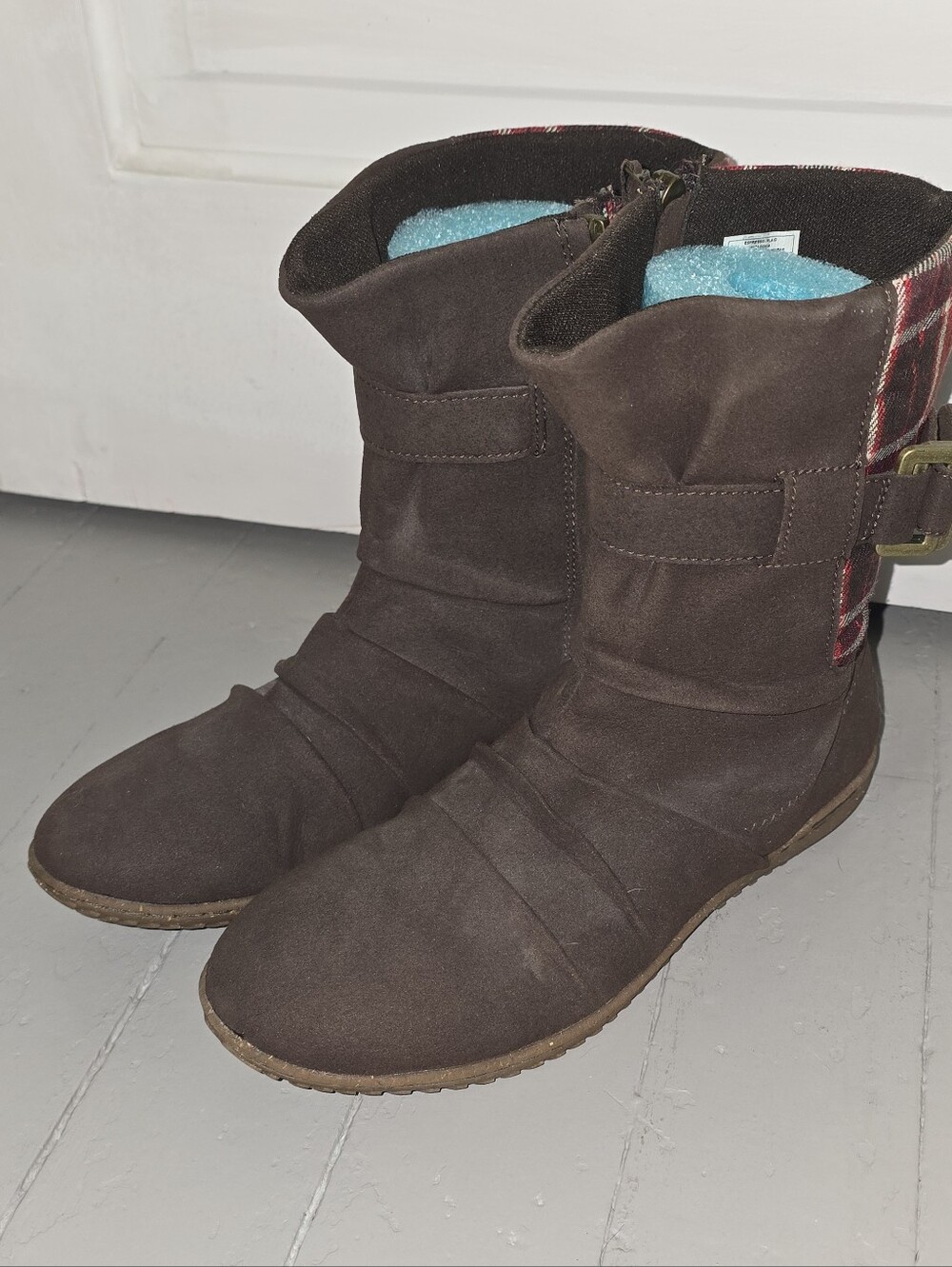 Patagonia Espresso Plaid Boots